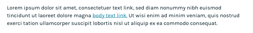 Example of text with a link indicated by underline and color.