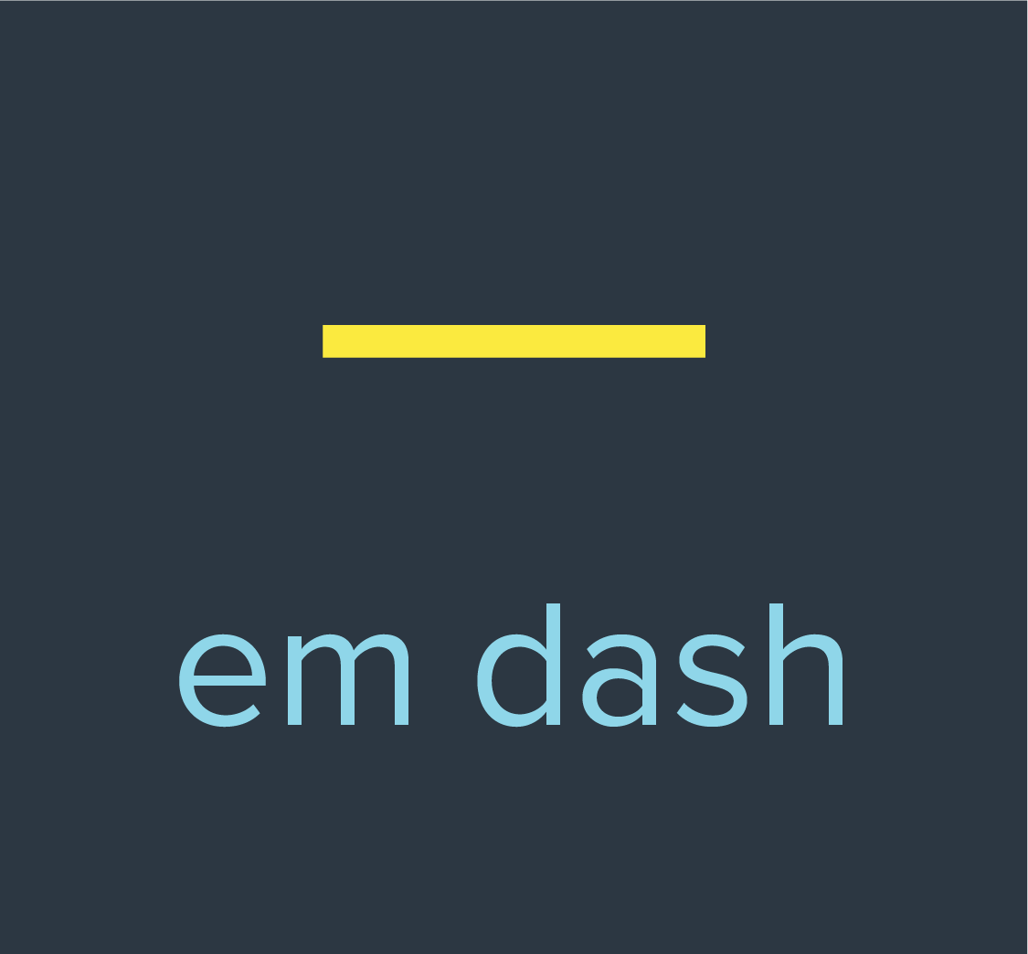using m dash