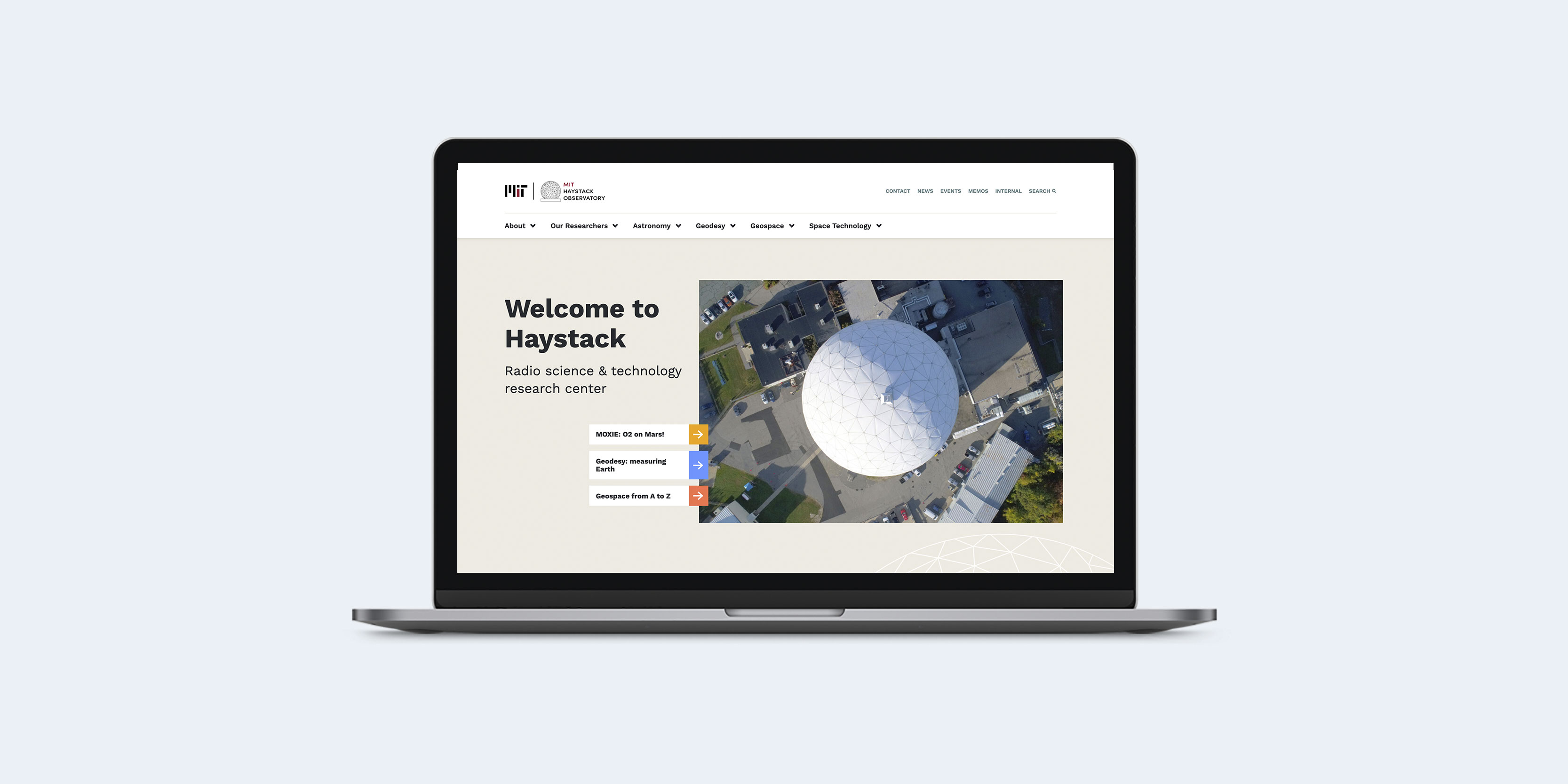 Website Design MIT Haystack