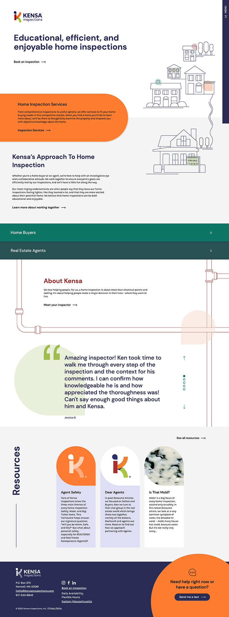 Kensa Homepage Design